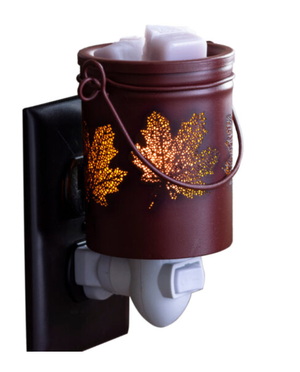 Wax Melt Warmer: Fall Leaves (pluggable)