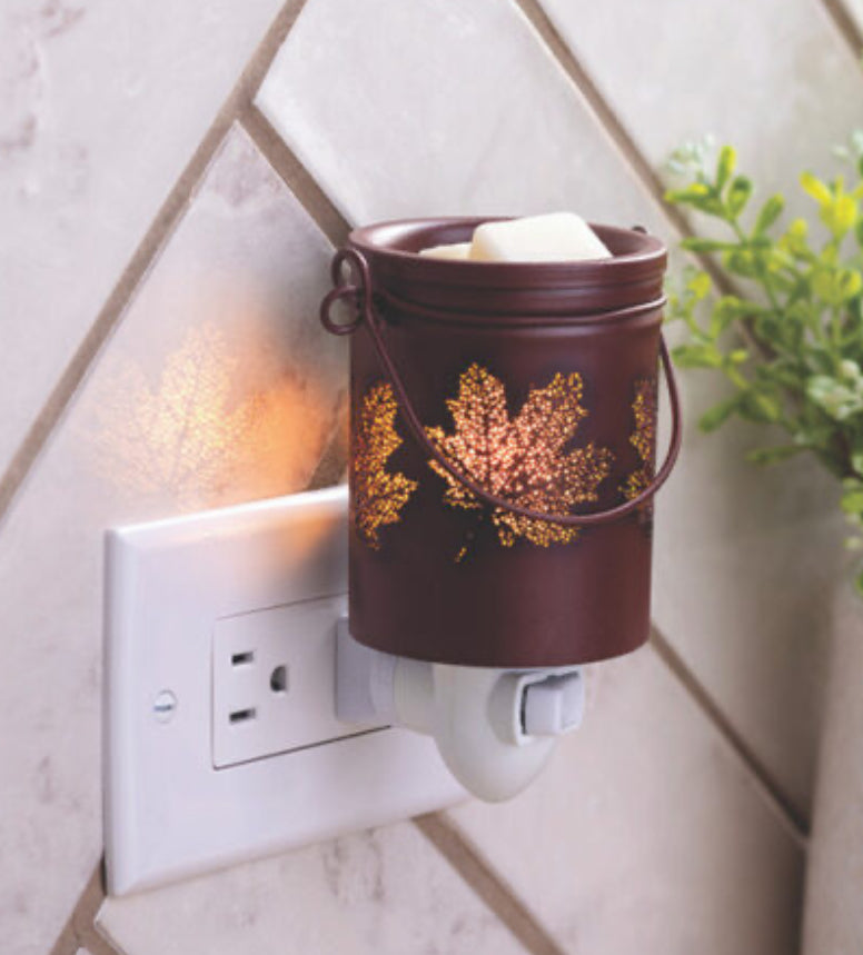 Wax Melt Warmer: Fall Leaves (pluggable)